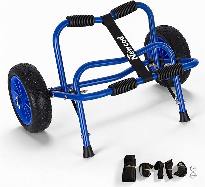 Newcod Kayak Cart, Kayak Dolly Cart for Carrying Kayak Canoe SUP Paddle Board