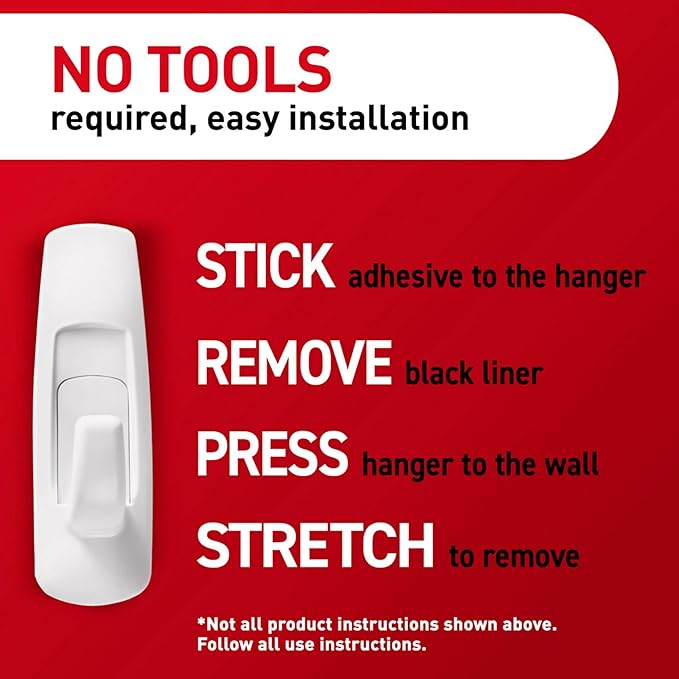 Command 5 lb Large Utility Hooks, 7 Hooks and 12 Strips, Damage-Free Hanging Wall Hook with Adhesive Strips, No Tools Required, Great for Home Kitchen Office Organization | 12-Strips, Organize, Damage-Free