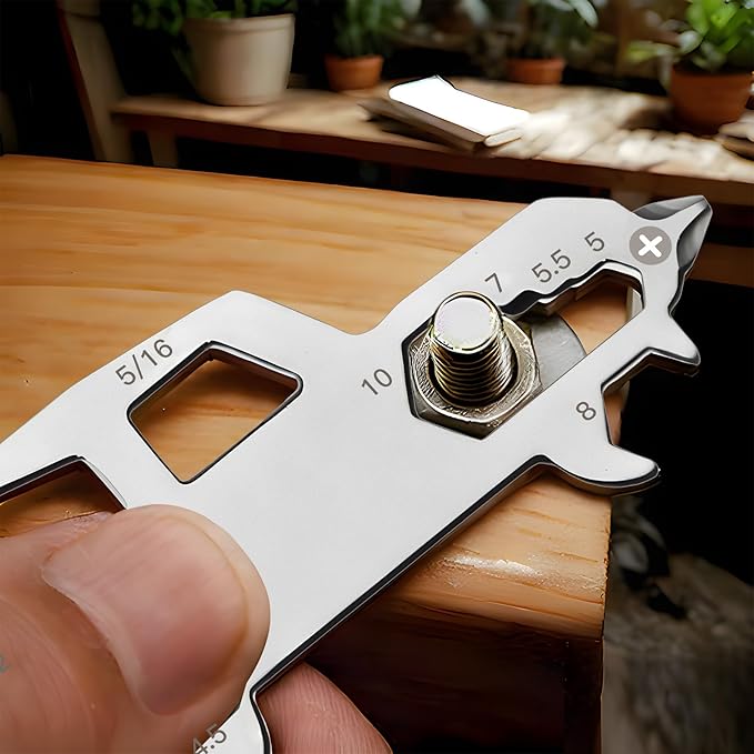 Father's Day Gifts for Dad from Daughter Son, Keychain Multi-tool 11 in 1 Pocket Gadgets Tools Bottle Opener Screwdriver, EDC Tool Key Ring Anniversary Birthday Gifts for Men Him (Car)