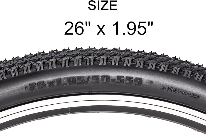 Replacement Bike Tire -26’’x1.95’’,26’’x2.25’’, 27.5’’x2.1’’, 27.5’’x2.2’’, and 29’’x2.2’’ Durable Folding Mountain Bike Tire - 60 TPI Bicycle Tires