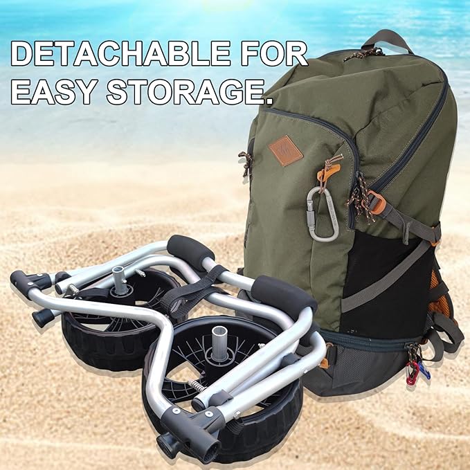 LIBOSULV Kayak cart,Folding Lightweight and Portable Paddleboard Canoe,Fishing Kayak Carrier