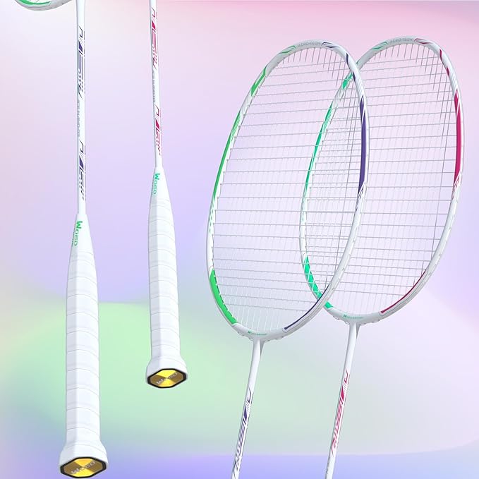 Professional Carbon Fiber Badminton Rackets Badminton Racquet for Backyards Gym
