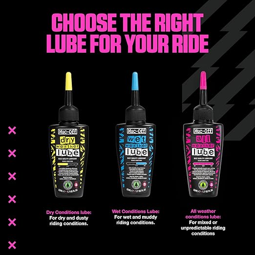Muc-Off Dry Chain Lube, 50 Milliliters - Biodegradable Bike Chain Lubricant, Suitable for All Types of Bike - Formulated for Dry Weather Conditions
