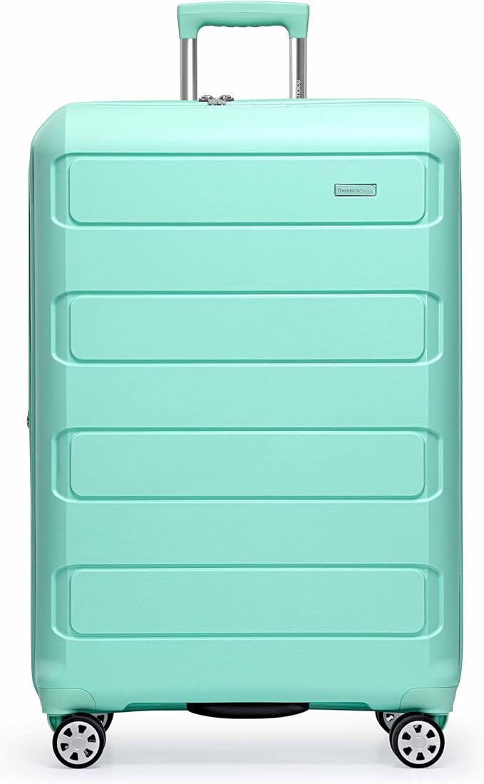 Traveler's Choice Pagosa ハードシェル 拡張可能荷物 スピナーホイール付き、ミント、30インチ 大型