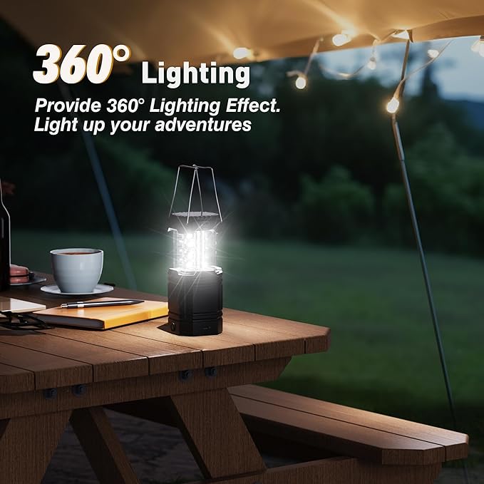 3000mAh大容量手回しソーラーキャンプランタン、ポータブル超高輝度LEDトーチ、23〜26時間連続点灯、USB充電器、アウトドア用電子ランタン