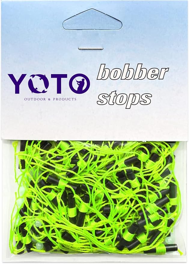 YOTO Bobber Stops for Fishing,Float Bobber Stops String Knots&Fishing Glow Beads