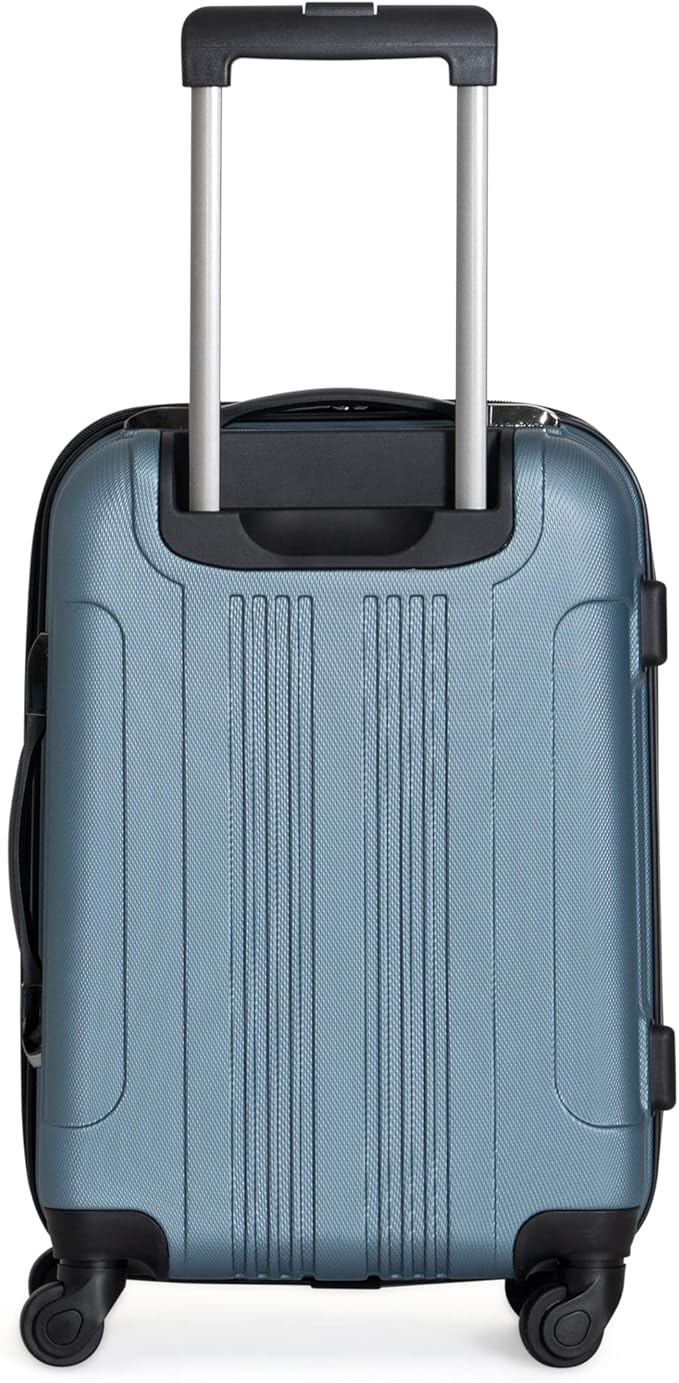 Kenneth Cole REACTION アウトオブバウンズ 軽量ハードシェル 4輪スピナーラゲージ 御影石ブルー 24インチ（受託手荷物）