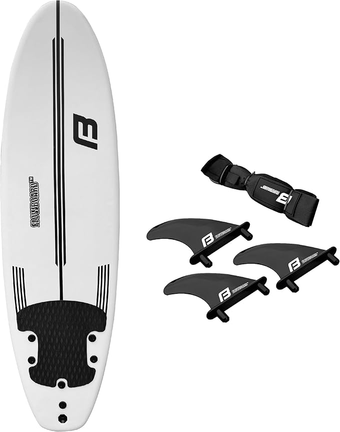 FLOWBOARD サーフボード ソフトボード フォーム - フィン（3）、6フィートリーシュ、ウッドストリンガー（2）内蔵 6フィート、7フィート ショートボード、8フィート ロングボードあり