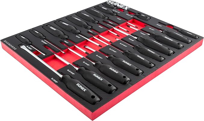 SUNEX TOOLS SXCSDS20 フィリップス、マイナス、トルクス マグネットドライバーセット