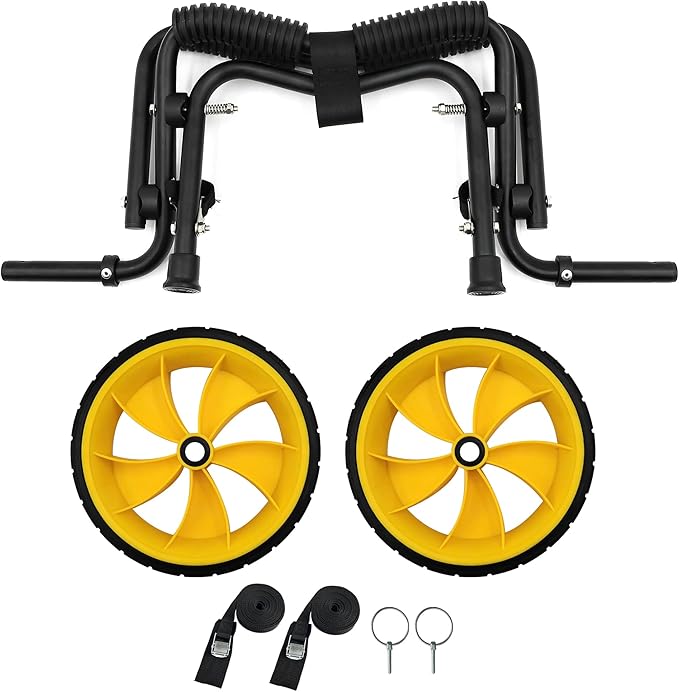 Kayak Cart, Paddle Board Cart Kayak Trolley Canoe Dolly SUP Carrier with Airless Tires