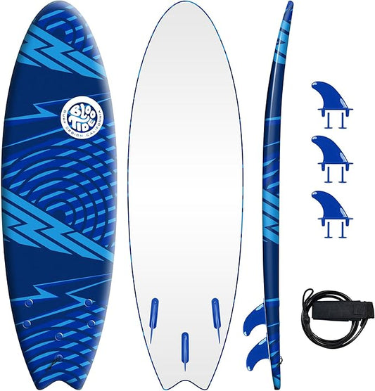 Foam Bloo Tide 6’ Swallow Tail Soft Surfboard