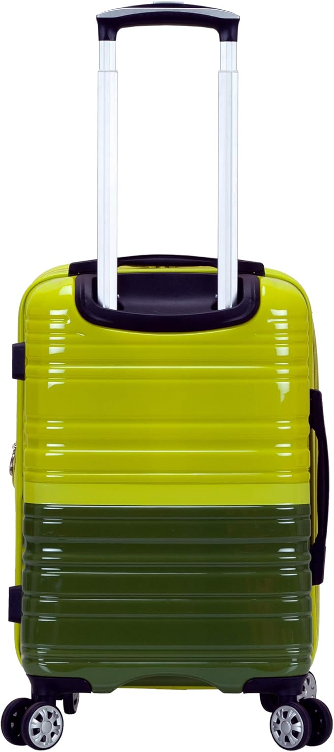 Rockland Melbourne ハードサイド 拡張可能 スピナーホイール荷物、ツートーングリーン、2点セット（20/28） (F225-2TONEGREEN)