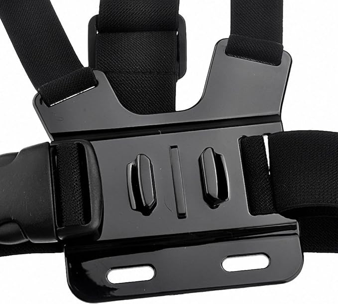 Chest Harness Mount Compatible with Gopro Hero 13 12 11 10 9 8/AKASO EK7000 Brave 4/ODDV/Hiicam/Icefox/Surfola/Camlance/WOLFANG Action Camera Accessories, Adjustable Chest Strap Mount with J Hook