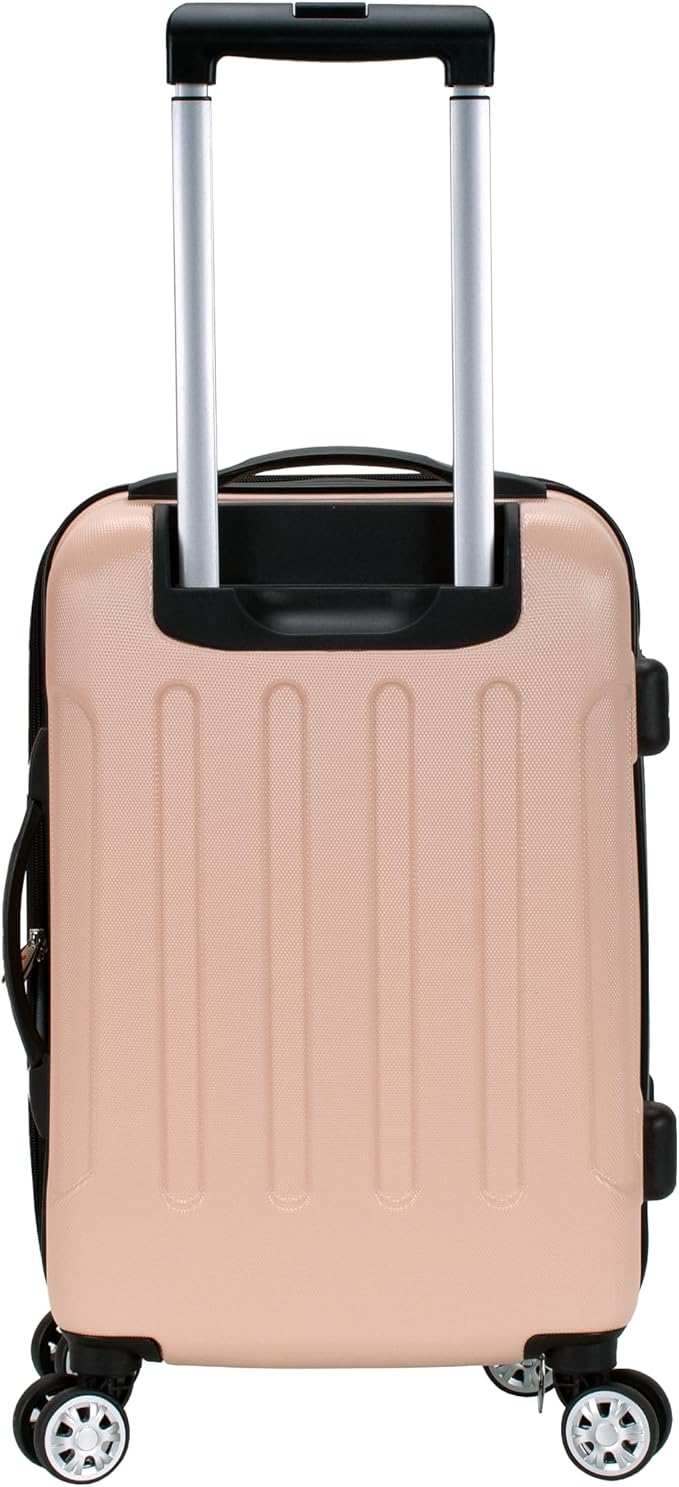 Rockland London ハードサイドスピナーホイール荷物、シャンパン、機内持ち込み20インチ、22インチ x 13.5インチ x 10インチ (車輪含む)