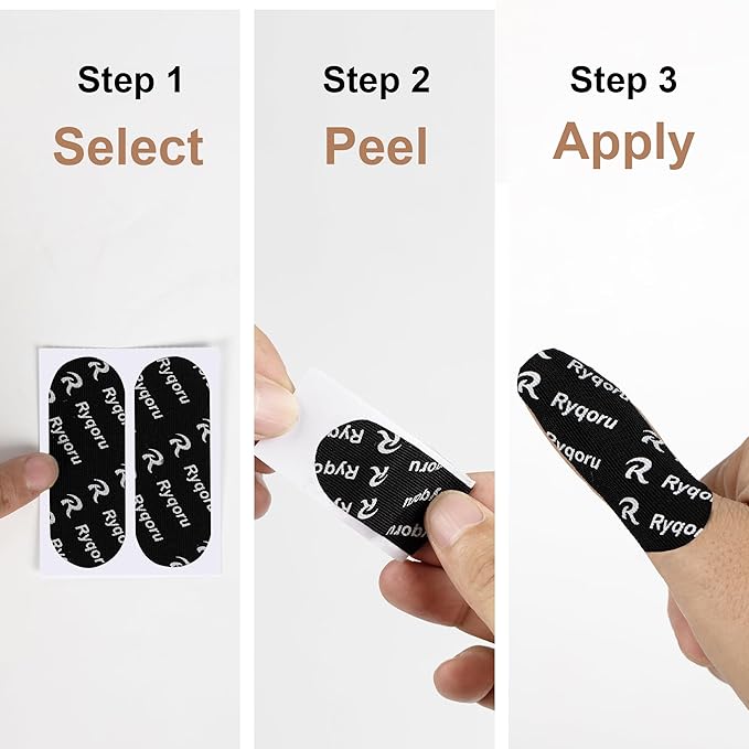 40 PCS Bowling Thumb & Finger Tape, Fast Release Pre-Cut Insert Tape for Thumb Hole, Grip & Skin Protection, Breathable, No Residue, Black