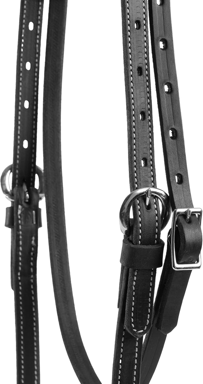 Weaver Leather Black Latigo Leather Headstall