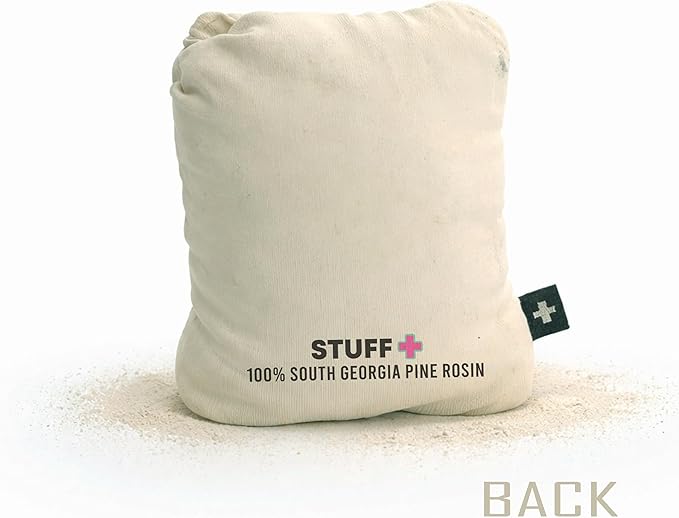 Stuff Plus プレミアムラージスクエアロジンバッグ | 野球用グリップ強化剤 | 高粘着性 | ジョージア州産 | ロック/パウダーブレンド