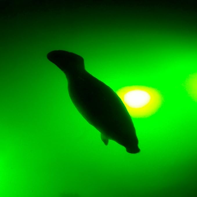 Underwater Fish Light 175W Vibrant Green Dock System – Professional Marine Grade Submersible Light with Auto Night Sensor for Salt & Freshwater