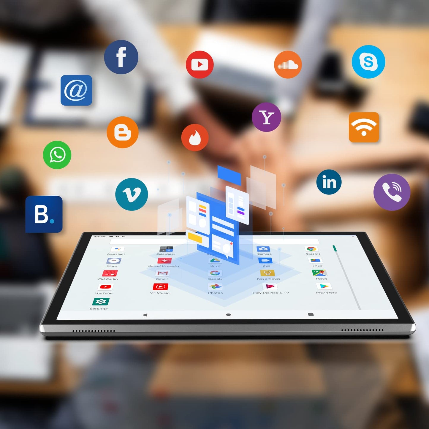 ZZB 10 inch Tablet Android 15 Tablet PC, 10.1" Android Tablets DDR4 8GB RAM 32GB ROM 2MP+8MP Dual Camera 5G WiFi-6 BT Support 1TB Expand 10 in IPS 6000mAh Battery Powerful Performance Tablets (Gray)