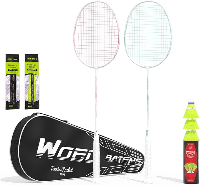 Professional Carbon Fiber Badminton Rackets Badminton Racquet for Backyards Gym