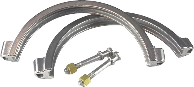 HFS(R) 10" High Pressure Tri Clover Sanitary Clamp for Tri Clamp Fitting Connection, Stainless Steel 304