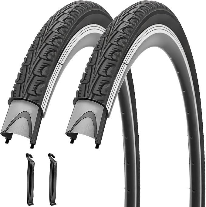 700x35C Bike Tire Foldable Replacement Tires with or Without Bike Tubes and Tire Levers for Road Bicycle