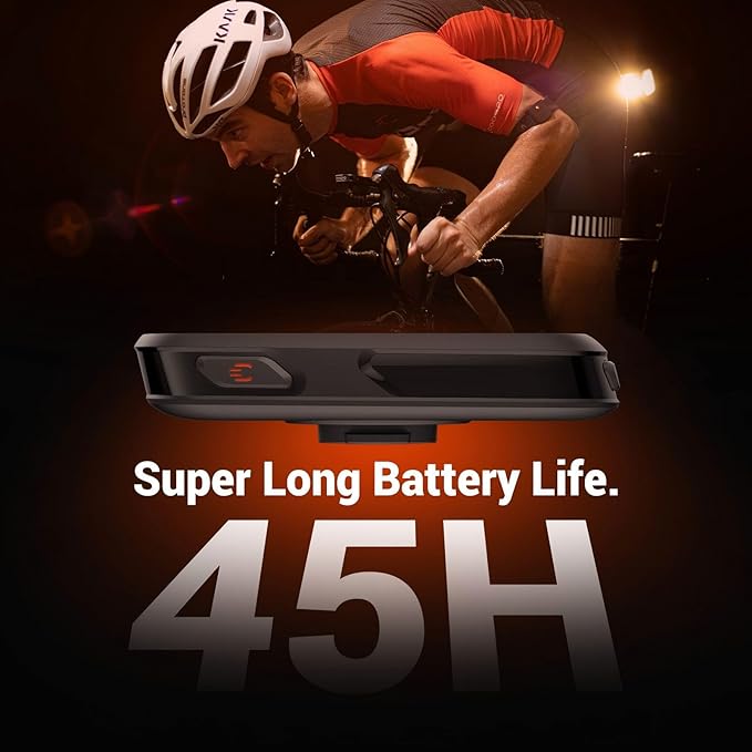 COOSPO CS500 Bike Computer Wireless, 2.6 Inch LCD GPS Cycling Computer with Route Navigation, Bluetooth5.0 ANT GPS Bicycle Speedometer with Auto-Backlight, Support Bike Radar & 45H Battery Life
