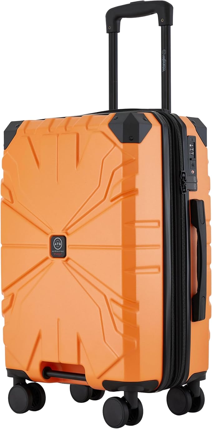 Wrangler ATG Alpine 22インチ 拡張可能 ローリングハードサイド 機内持ち込み手荷物 ブレイジングオレンジ