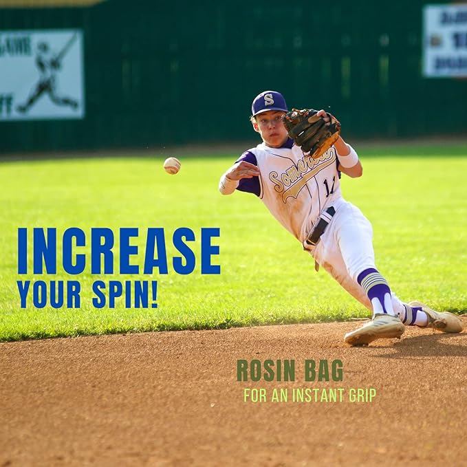 Rosin Bags for Extra Hand Grip | Baseball Rosin Bag for Pitching | Tennis Powder Grip Sweaty Hands | Hand Grip Powder for Pole Dancing | Pine Rosin Powder for Bowling | Golf Rosin Bag | 4 Oz Bag