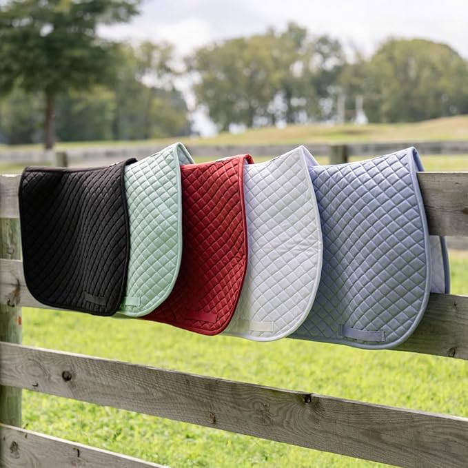 TuffRider Basic All Purpose Horse Riding Saddle Pad | Wither Relief Brushed Underside for Training and Competition