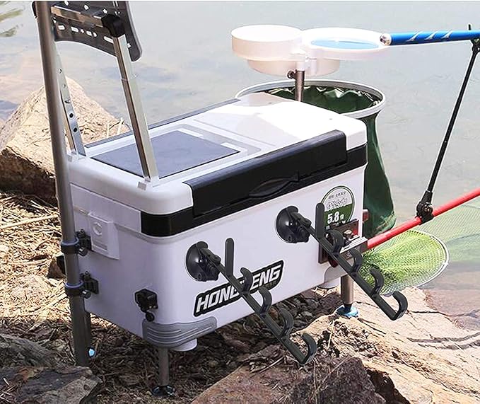 Adjustable Fishing Pole Rack & Holder - Vehicle & Boat Storage for Car, Truck, SUV & RV - Suction Cup Mounted - No Rods Included - 1 Pair