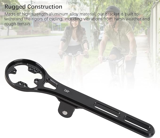 Out Front Bike Computer Mount, Universal Handlebar Bike Mount Compatible with Garmin GPS Bike Computer Gopro Action Camera for Road Mountain Bike with 4 Adapters.