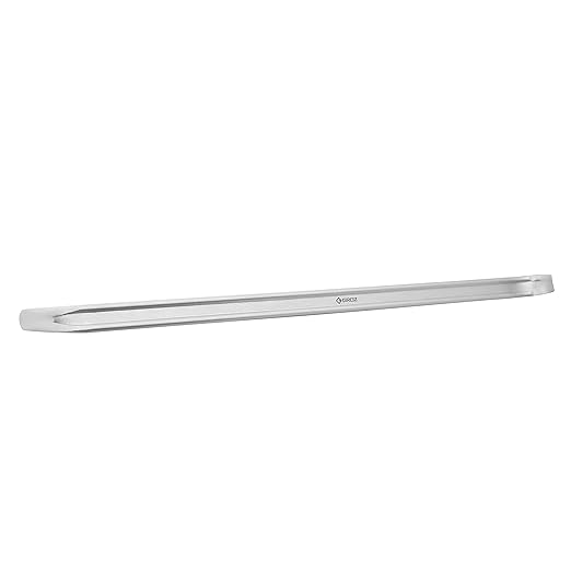 Groz 24" Tire Lever, Forged Carbon Steel Tyre Iron with Hook & Taper, Nickel Plated Bead Breaker for Truck, Tractor & Heavy-Duty Tires, 600 mm Straight Pattern (33182)