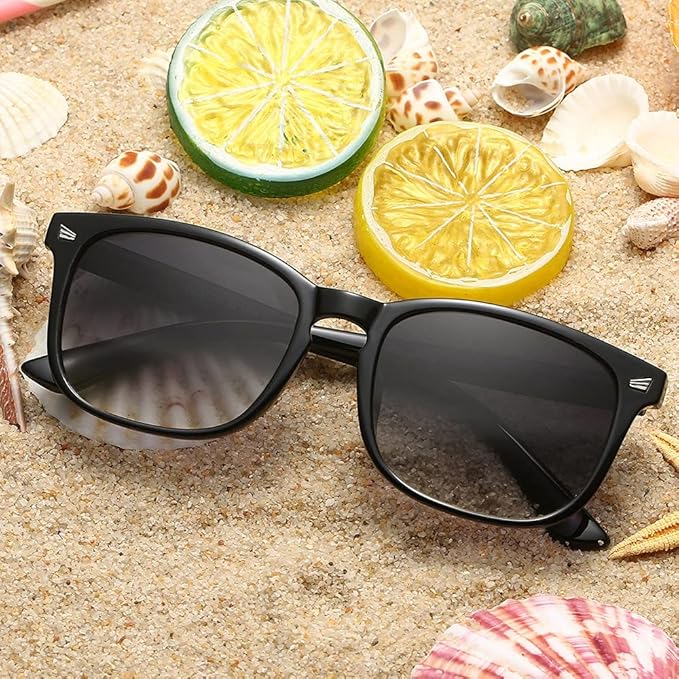 DUSHINE レディース 偏光サングラス クラシックレトロスタイル UV400保護