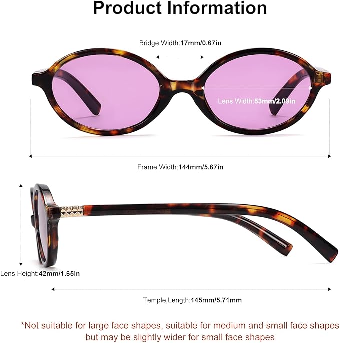 Retro Oval Sunglasses for Women Vintage 90s Y2K Trendy Designer Sun Glasses