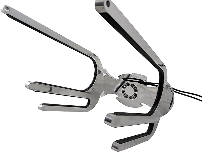 Kneeboard Rack for Boat, Polished Aluminum Knee Board Wakeboard Combo Tower Rack, Wakeboarding Rack for Towers, Fits Clamp Tubing Sizes 1 3/4", 1 7/8", 2", 2 1/4", 2 3/8", 2 1/2"