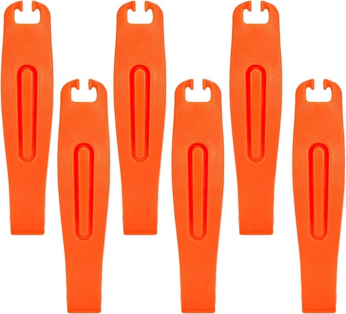 Bike Tire Levers 6-Pack,Ultra-Strong Nylon Tire Changing Tool for Repairing Bike Tubes,Compatible with Road,E-Bike,Gravel & Mountain Tires