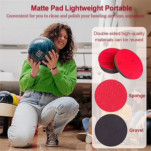 12 PCS Bowling Sanding Pads, Bowling Ball Sanding Sand Pads Polishing Cleaning Kit, Grit 400, 500~600, 800~1000, 1200~1500, 2000, 2500, 3000, 5000, Bowling Ball Resurfacing Polishing Kit