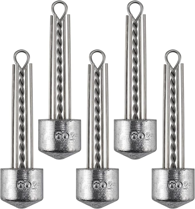 Dr.Fish 5 Pack Spider Surf Fishing Weight Sputnik Sinker 1oz-8oz Saltwater Beach Casting Sea Bottom Holder