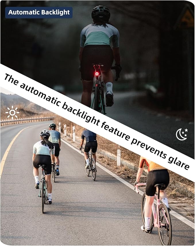ROCKBROS Bike Computer Bike Speedometer GPS Wireless Cycling Computer with Bluetooth, IPX7 Waterproof,600mAH Battery and 2.3" Large Display