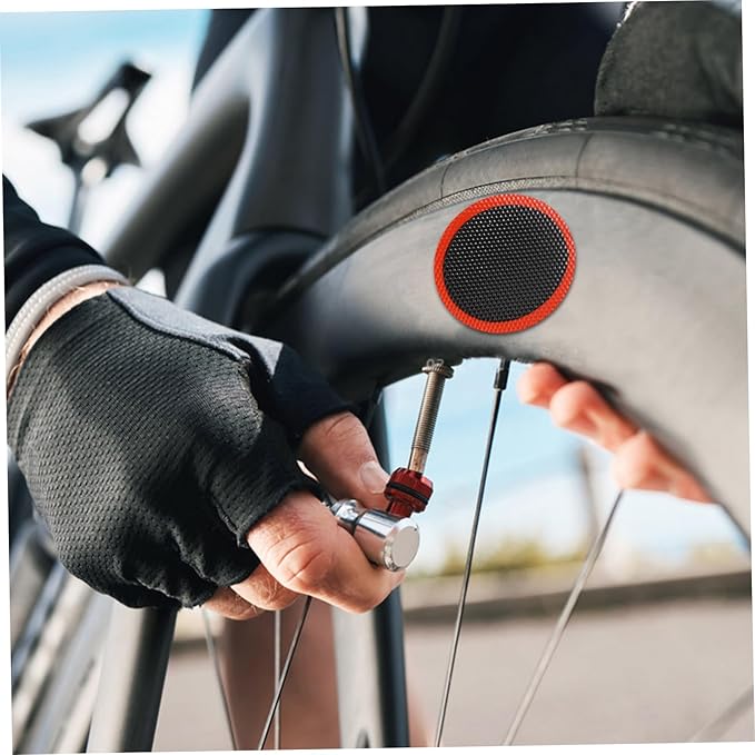 HANABASS Bicycle Tire Repair Kit Tire Levers Portable Bike Tube Patch Set No Glue Required 1-Piece Tool for Fast Repairs Suitable for Cyclists