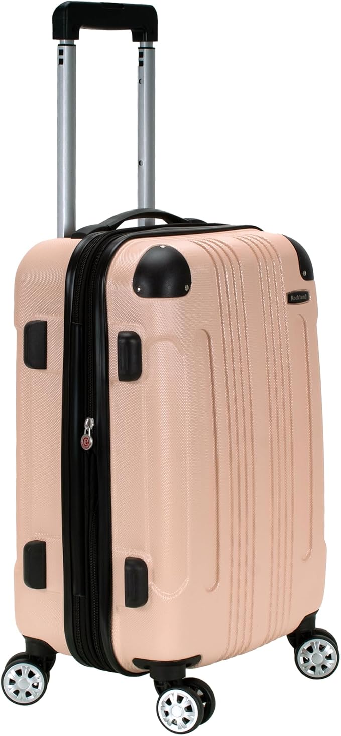 Rockland London ハードサイドスピナーホイール荷物、シャンパン、機内持ち込み20インチ、22インチ x 13.5インチ x 10インチ (車輪含む)