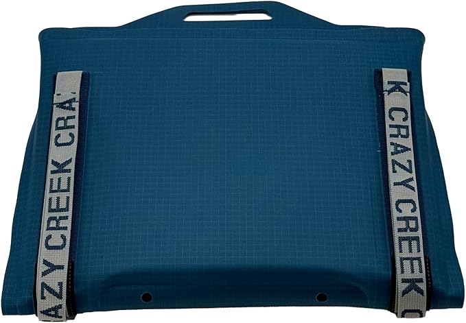 Crazy Creek Canoe Chair IV for Kayaking, Fishing, Camping & More, Detachable for Off The Boat Use, 250 LBS Weight Capacity, Adjustable Straps, Water-Resistant, Forest Green (Aleutian Blue)