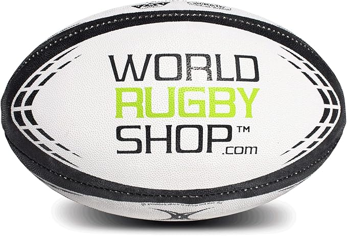 ワールドラグビーショップ X ギルバート G-TR4000 ラグビーボール – 大人用およびユース用サイズ3、4、5 – ハンドステッチ – 3層構造