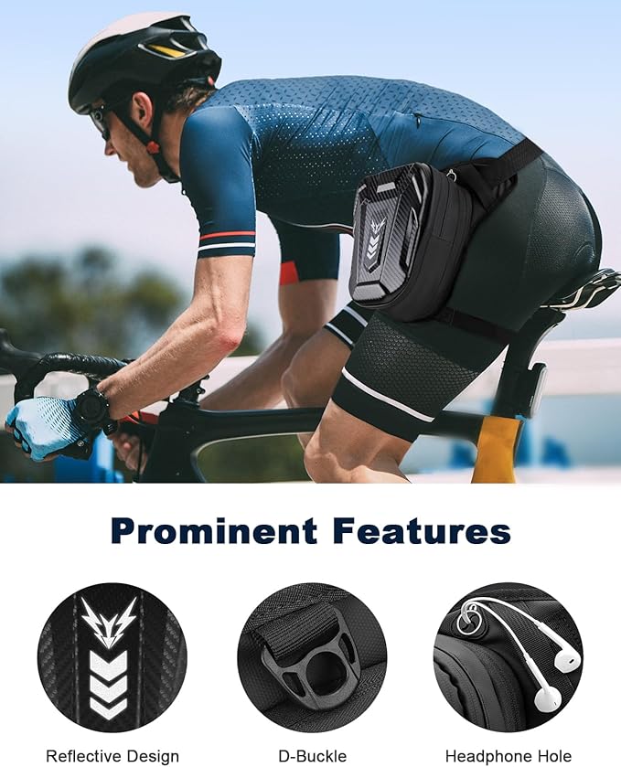 ISEYOU Thigh Bag for Women Men, Motorcycle Leg Bag with Leg Strap, Expandable Storage Multifunctional Gear Bags for Racing Bike Cycling Horse Riding Hiking Camping Fishing Travel Outdoor