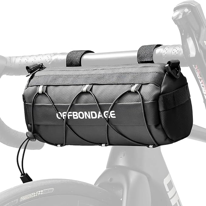 Bike Handlebar Bag for Bicycle Front Storage Bag Waterproof Shoulder Bag with Shoulder Strap for Road Mountain Bike Bikepacking
