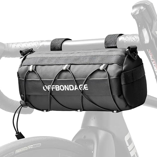 Bike Handlebar Bag for Bicycle Front Storage Bag Waterproof Shoulder Bag with Shoulder Strap for Road Mountain Bike Bikepacking