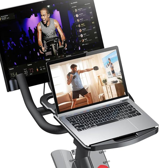 KMOUANTS Tabletop Tray Holder Compatible with Peloton Bike (Not Bike Plus for Tablets, laptops, Books, Phones, etc. - Riding Work Surface ，Bikes Accessories for Peloton