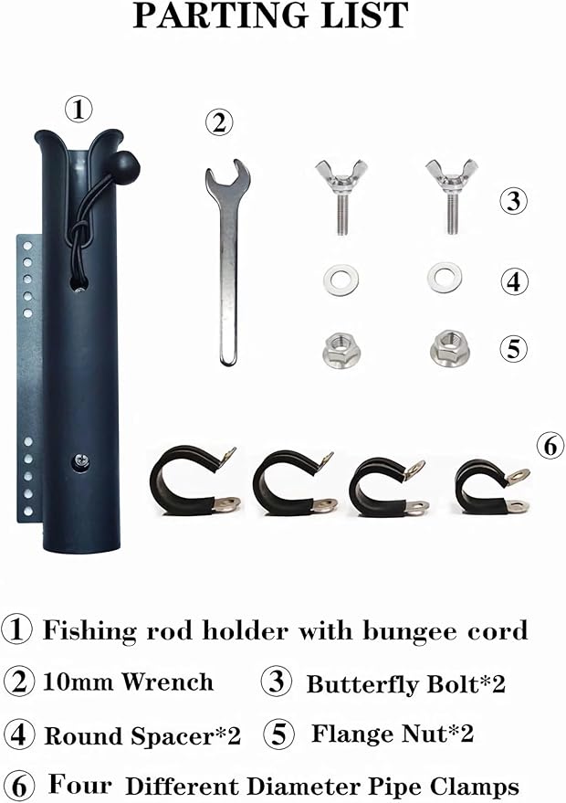Bike Fishing Rod Holder,Secures Fishing Pole to Bicycle,Bike Fishing Rod Rack and Carrier