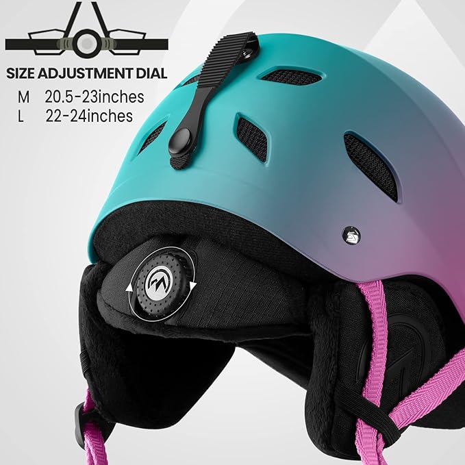 OutdoorMaster Kelvin Ski Helmet - Snowboard Helmet for Men, Women & Youth